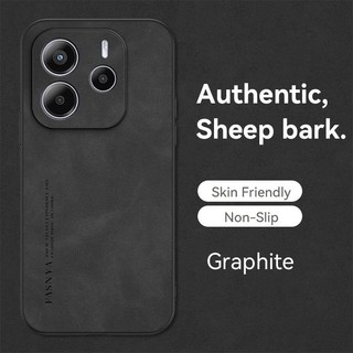 Redmi Note 14 4G 5g Vỏ chống rơi và chống sốc làm bằng da cừu chất lượng cao và vỏ cứng thân thiện với da