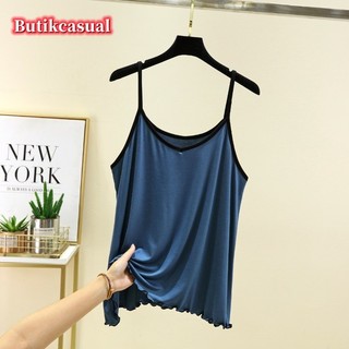 Phụ Nữ Cổ Chữ Thoải Mái Trơn Mỏng Áo Sơ Mi Không Tay Mùa Hè Kích Thước Lớn Áo Thường Ngày