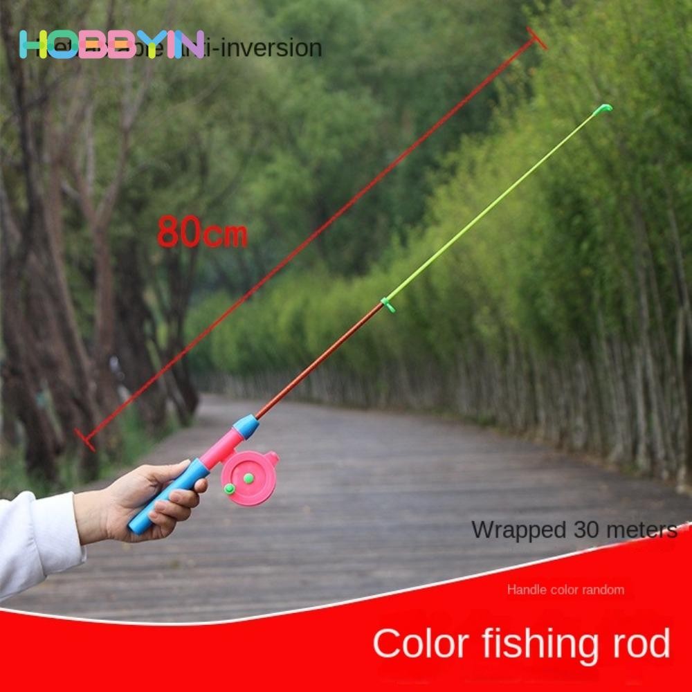 Cần câu băng HOBBYIN cho trẻ em, thu gọn 35/40/75/80cm, di động, chất lượng cao, câu cá mùa đông