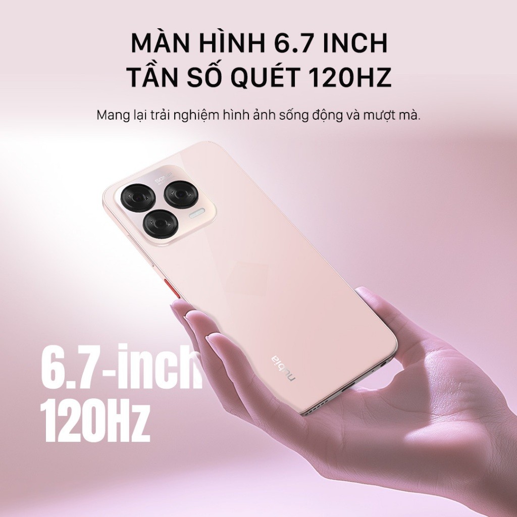 Ảnh Điện thoại Nubia V70 Design 8GB/128GB I Pin 5000mAh I Camera 50mp I 6.7" 120Hz I Hỗ trợ NFC - Hàng Chính Hãng 2