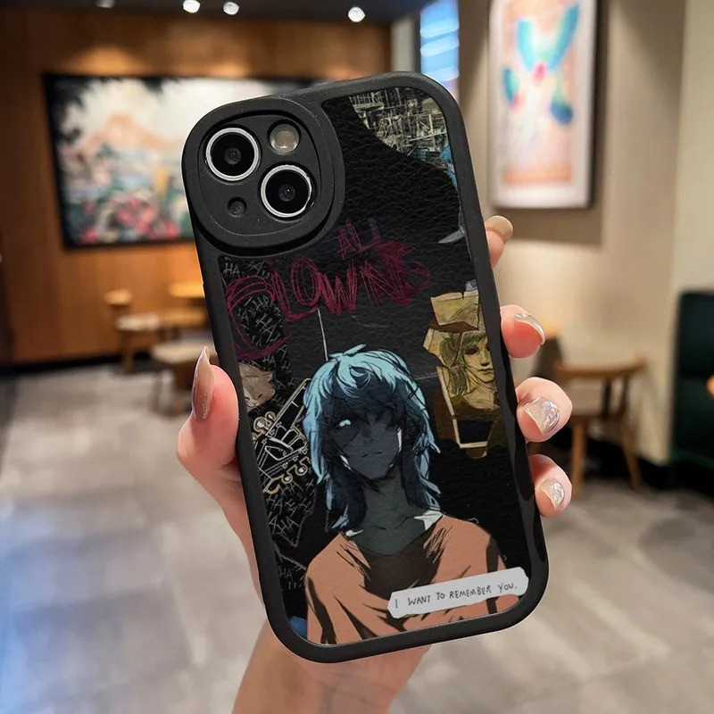 TP-1 Sally Face Game Ốp Điện Thoại Da Đen Cho IPhone 13 12 17,15 11 14 Pro Max Mini X Xr 8 Plus SE2020 Mềm Silicone Co