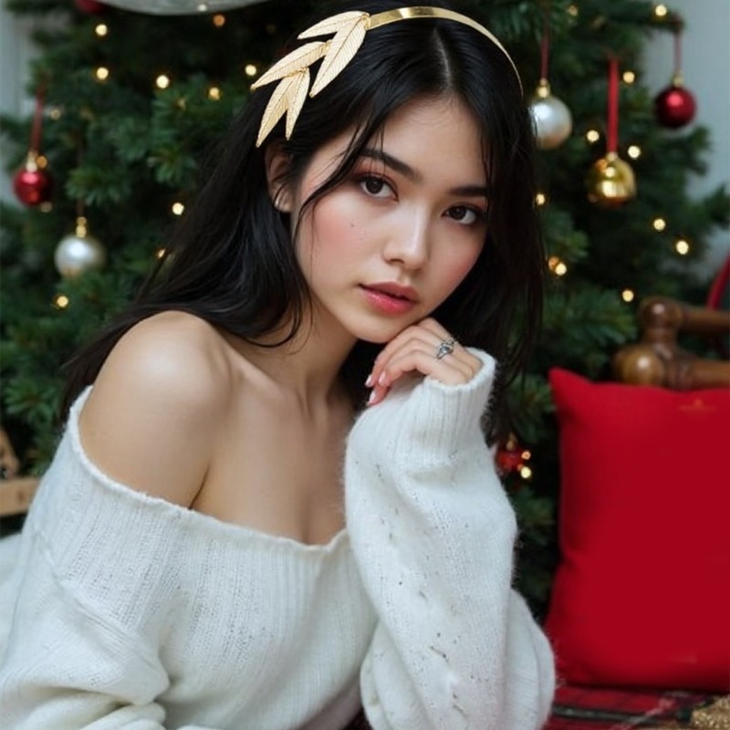 Wellb Laurel Charm Hairband Trang phục Hair Hoop Gothic Hy Lạp Mũ cho chương trình trực tiếp