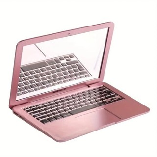 Gương Máy Tính Mini ALMA1, Gương Trang Điểm Hình Laptop Có Thể Gập Lại, Gương Bỏ Túi Di Động Chất Lượng Cao Làm Đẹp