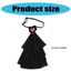 Women Multilayer Lace Ruffle Faux Collar Gothic Victorian Detachable Lace Jabot