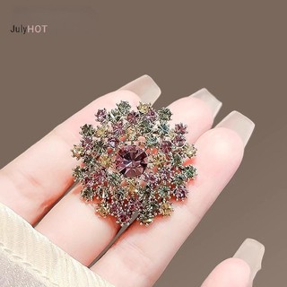 Julyhot Vintage Màu Kim Cương Giả Bồ Công Anh Thổ Cẩm Dành Cho Nữ Quần Áo Áo Áo Trang Sức Phụ Kiện Massivedeals