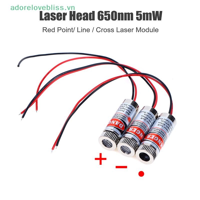 THÊM 650nm 5mW Red Point / Line / Cross Laser Module Laser Tube 3v-5v Chấm Laser được sử dụng cho con trỏ Laser ánh sáng đỏ BSS