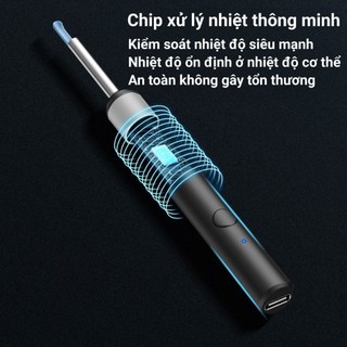 Dụng cụ lấy ráy tai Lokykin có gắn camera hình ảnh sắc nét an toàn dùng cho người lớn và trẻ con