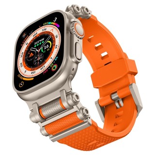 Dây đeo silicon kết nối bằng thép không gỉ chuyển cho Apple Watch Ultra 42 / 44 / 45 / 49 / 46mm i-watch Series Ultra11 / 10 / 9 / 8 / 7 / 6 / 5 / 4 / 3 / 2 / 1