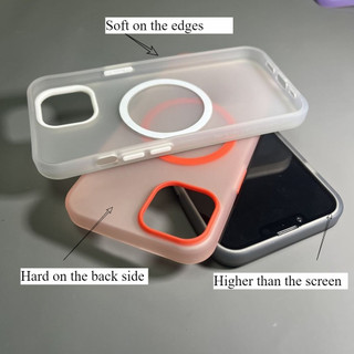 Ốp Điện Thoại Magentic Macaroon Dày Cho Vivo V50 LITE X200 Pro V40 Pro 5G Y29 V50E V60 5G Frost Candy Magentic Vỏ Điện Thoại Mềm