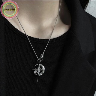 Safenh Mặt Trăng Sang Trọng Ngôi Sao Mặt Dây Chuyền Galaxy Vòng Cổ Dành Cho Nữ Thoáng Mát Cổ Dây Xích Xương Đòn Phong Cách Hàn Quốc Trang Sức Thời Trang Đảng Quà Tặng VN