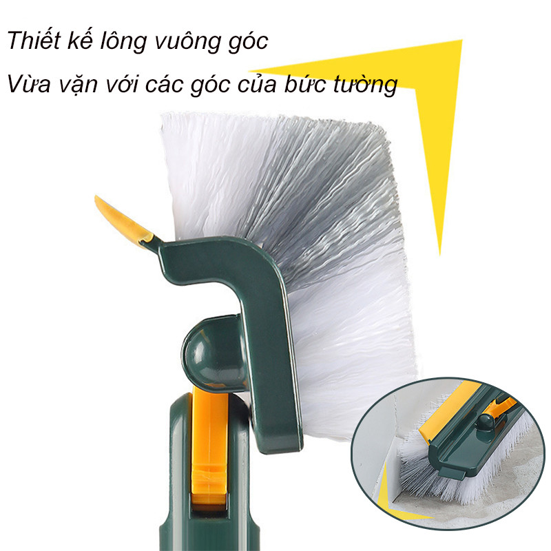 Bàn chà vệ sinh đa năng,Chức năng chà rửa + gạt nước, hiệu quả làm sạch vết bẩn cứng đầu khe hẹp