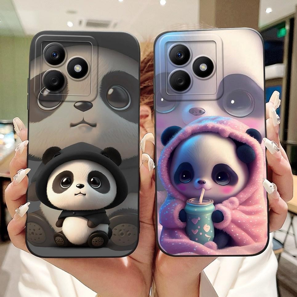 Ốp điện thoại Cho Realme C63 C61 RMX3930 Vỏ Hoạt Hình Dễ Thương Tranh Hoa Mặt Sau Cho Realme Narzo N63 C65s Silicon Mềm Trường Hợp