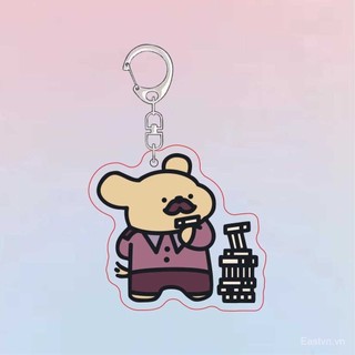 [Móc khóa] [Bán chạy trong cửa hàng] Móc khóa acrylic hình chó con MBTI cá tính Maltese dễ thương cho bạn bè, cặp đôi, ba lô LERI