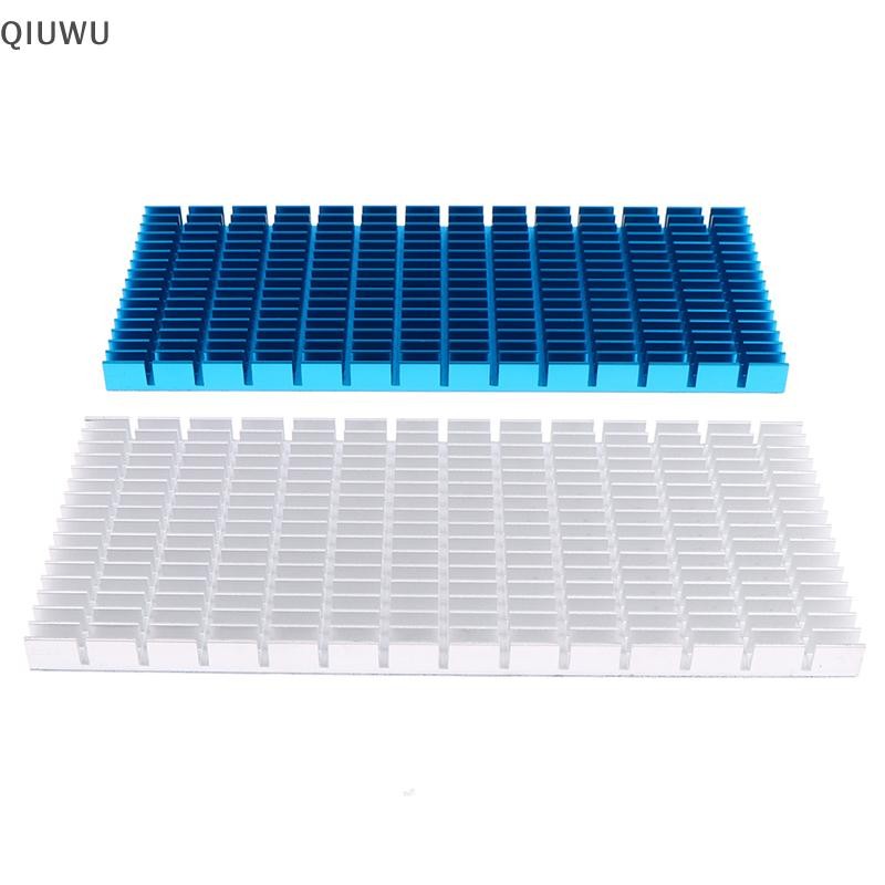 Qiuwu 1Pc 150 * 65 * 8MM Bảng tản nhiệt bằng nhôm Tản nhiệt Bộ khuếch đại công suất CPU.