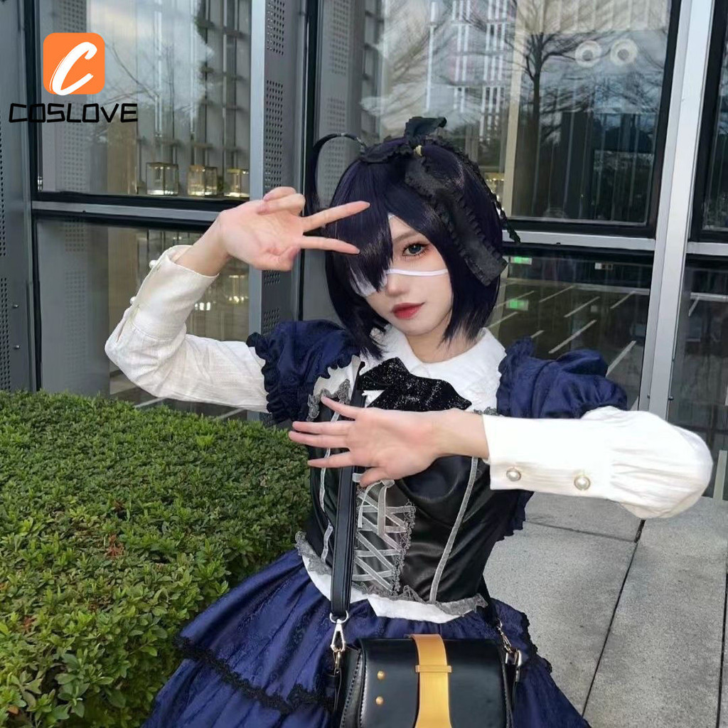 Chuunibyou Demo Koi ga Shitai! Takanashi Rikka Cosplay Quần Áo Trọn Bộ Trang Phục Bé Gái Váy Dài LOLITA Trang Phục Cosplay Đầm