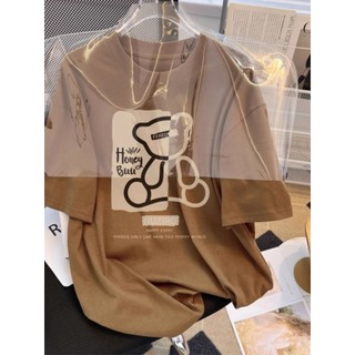 Thương hiệu HIIXIIVI 【 Áo thun 100% Cotton 】 Áo thun ngắn tay Oversize Nữ Baggy Loose Top Nữ Độc đáo Ootd 2025 Lives
