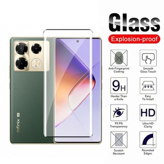 1-3 Miếng Phim Kính Cường Lực Bề Mặt Cong 9H HD Dành Cho Infinix Note 40 Pro Plus Note40S Note40Pro+ Note 40 4G 5G Bảo Vệ Màn Hình Kính Bảo Vệ Bao Bọc Toàn Bộ Phim Mặt Trước