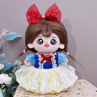 Okcatzone 20CM Cotton Búp Bê Rompers Hoạt Hình Sang Trọng Búp Bê Thay Thế Trang Phục Gothic Đầm Chơi Phụ Kiện Nhà Ngọt Mini Quần Áo D8N2