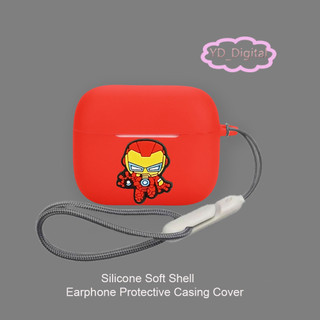 Dành Cho Oppo enco Buds 3 pro / air 4i Tai Nghe Silicon Chống Thấm Nước Chống Sốc Vỏ Mềm Marvel Bảo Vệ Tai Nghe Da Có Nhẫn