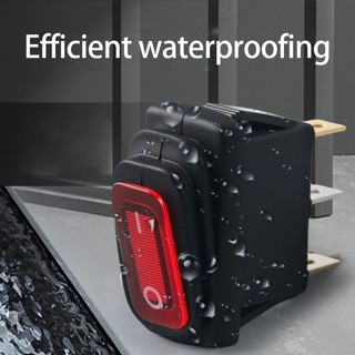 JOJO Công tắc chống nước công nghiệp trên Rocker 2 cực 250V 16A Thiết bị đầu cuối phẳng Công tắc Loại thuyền cho các môi trường khác nhau