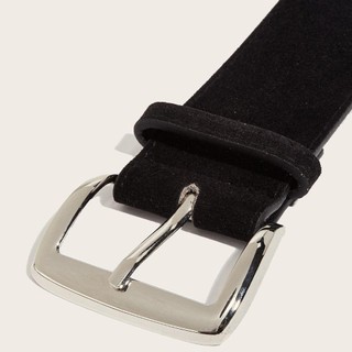 Thắt lưng rộng da lộn METALWRK, Thắt lưng rộng 4,8cm kiểu Mailaard có khóa chốt, Thời trang nữ Thiết kế sang trọng Đa năng Hợp thời trang Dây đeo thắt lưng kinh doanh Quà tặng