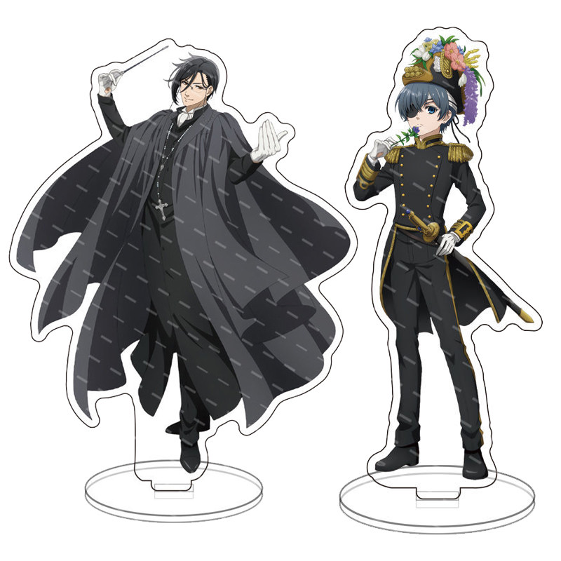 PS1 Black Butler Sebastian Michaelis Acrylic Tấm Giá Đỡ Tấm Đứng Để Bàn Trang Trí Anime Ngoại Vi SP1