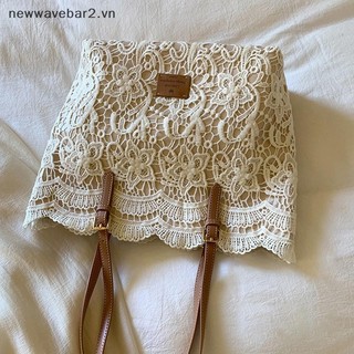 [Mới] Nữ Ren Trắng Thêu Hoa Tote Mùa Hè Đi Biển Du Lịch Kỳ Nghỉ Đi Biển Túi Đeo Vai Túi Xách Retro.