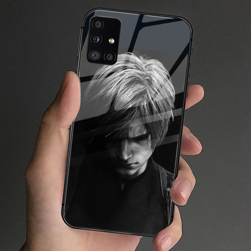 Ốp Điện Thoại Kính Cường Lực Resident Evil Leon Kennedy Cho Samsung Galaxy A10 A14 A16 A25 A35 A22 4G A32 A33 A34 A40 A42 A52 A53 A54 A55 A70 A71 A72 A73 5G