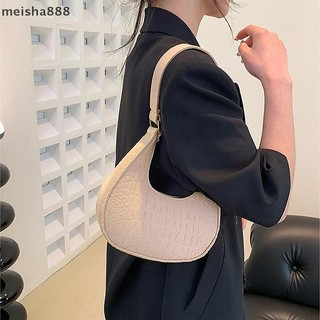 Meisha888 Màu Kẹo Thiết Kế Cao Cấp Kết Cấu Nách Túi Xách Túi đeo dưới cánh tay Nỉ Cho Nữ Túi Subaxillary Ví Túi Lưỡi Liềm