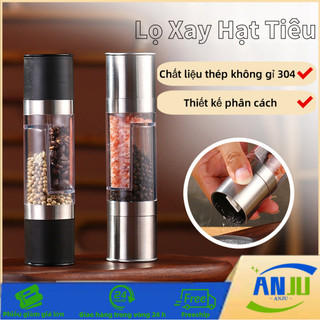 Lọ Xay Hạt Tiêu Đa Năng Thủy Tinh Nắp Inox 304 Tiện Lợi Không Gỉ