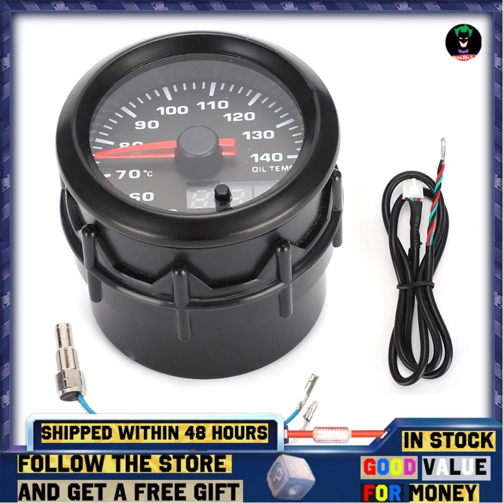 ETOPARS Automotor, digitaal, 2 inch, 52 mm, temperatuurmeter, gasuitlaat, EGT EXT, wijzers, versterkingsset, led-display, rookglas
