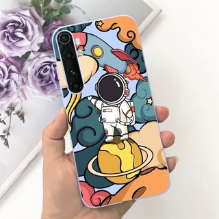 Dành Cho Xiaomi Mi Note 10 Lite Vỏ Mèo Phi Hành Gia Khủng Long Slim Matte Vỏ Điện Thoại Cho Xiaomi Note 10 Lite MiNote 10 Lite