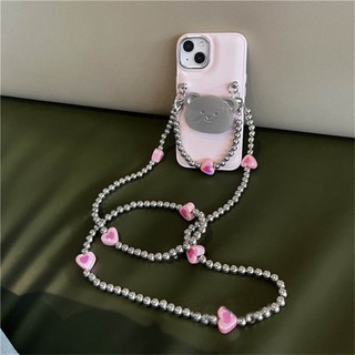 Ốp Điện Thoại Chống Sốc Có Dây Đeo Hạt Cho iphone 11 12 13 14 15 pro