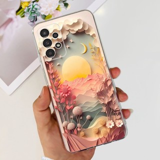 Dành Cho Samsung Galaxy A32 Vỏ SM-A325F A 32 4G Vỏ Hoa Thời Trang Bướm Mềm Trong Suốt Cho Samsung A32 5G SM-A326B Ốp Lưng