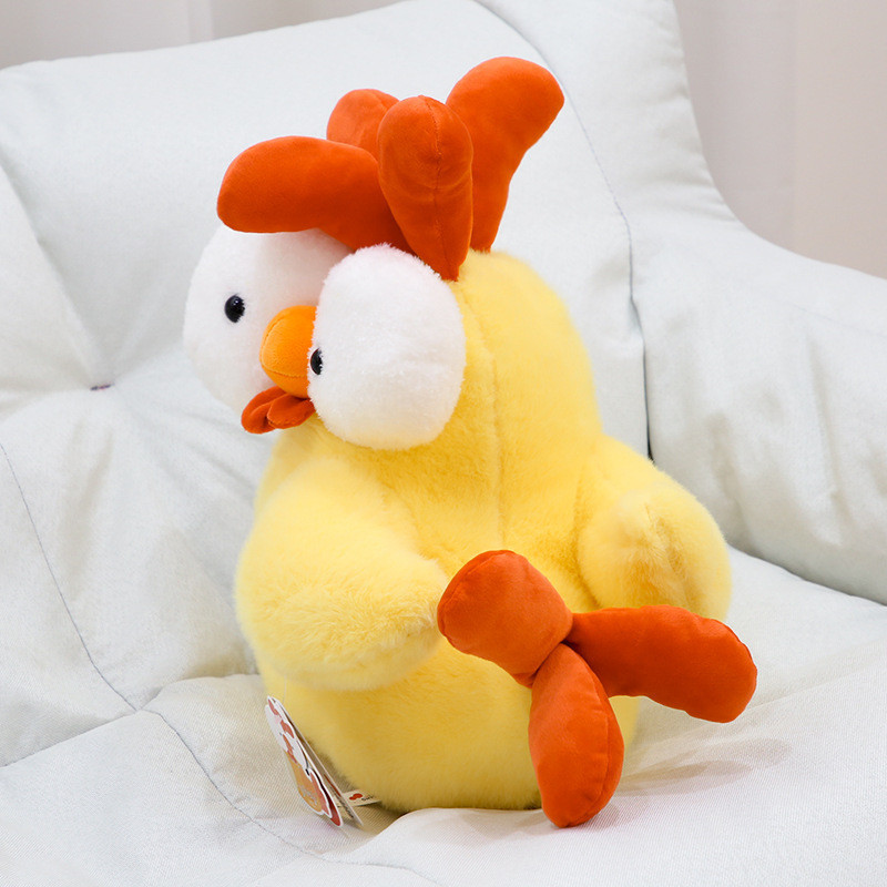 Kawaii Mắt Lớn Gà Sang Trọng Búp Bê Gà Vui Nhộn Đồ Chơi Nhồi Bông Cho Trẻ Em Gà Mềm Mại Sang Trọng Gối Đồ Chơi Sinh Nhật Cho Trẻ Em Trang Trí Nhà Cửa Giáng Sinh