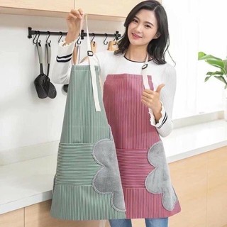 Tạp Dề Nấu Ăn Rửa Bát Chống Thấm Nước Ngăn Bắn Dầu Mỡ Có Túi Đựng Điện Thoại M86