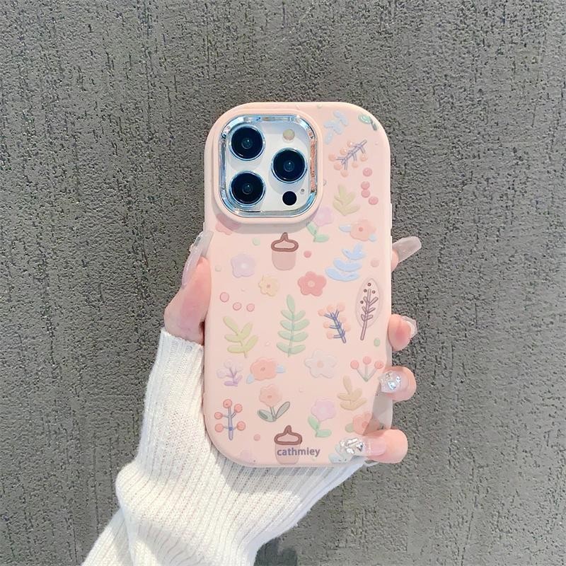 Vỏ Kim Loại Mạ Cho Samsung Galaxy A04 A32 A10S A22 A23 A05 A05S A25 A20S A02 A03 Core A03S A13 A12 A11 A21S A54 A33 A15 Ốp Điện Thoại Hoa Hồng