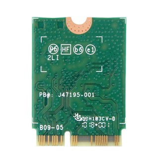 9560ngw Thẻ WiFi + Ăng-ten không dây 1730Mbps AC 9560 Băng tần kép 2.4G + 5G BT 5.0 802.11Ac M.2 CNVI 9560NGW Bộ chuyển đổi không dây