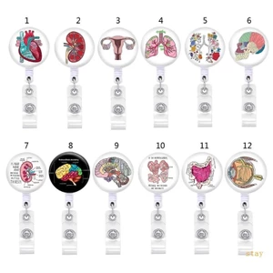 Ở Lại Co Giãn Huy Hiệu Cuộn Nhân Viên Y Tế Bác Sĩ Y Tá Làm Việc Ngực Bỏ Túi Đựng Thẻ ID Chủ Huy Hiệu Phụ Kiện