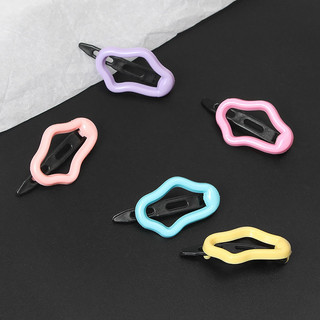 Kẹp tóc nữ sinh viên macaron đám mây mới, kẹp tóc cô gái ngọt ngào và mát mẻ, phụ kiện tóc màu kẹo tươi ngọt ngào