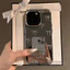 Ốp Điện Thoại Mềm Nơ Gương Cho iPhone 17 16 15 14 13 12 11 Pro Max X Xr XsMax 7 8 Plus