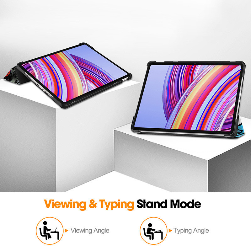 Bao Da PU Chống Sốc Cho Xiaomi Poco Pad 12.1inch 2024 Có Thể Điều Chỉnh Gấp Đứng Bao Da Máy Tính Bảng
