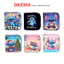 SQ11 Stitch Hoạt Hình Anime PU Ngắn Dây Kéo Ví In Hình Túi Xách Đa Chức Năng Khe Cắm Thẻ Túi Đựng Tiền Xu