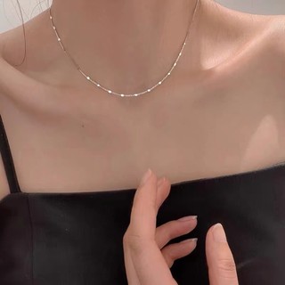 S925 Bạc Vòng Cổ Thời Trang Đơn Giản Trang Sức Xương Đòn Dây Xích Cô Gái Sinh Viên Quà Cưới Bán Buôn