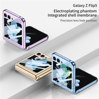 Ốp lưng pha lê mạ điện siêu mỏng mỏng Samsung Galaxy Z Flilp 6 Z Flip 5 Vỏ trong suốt