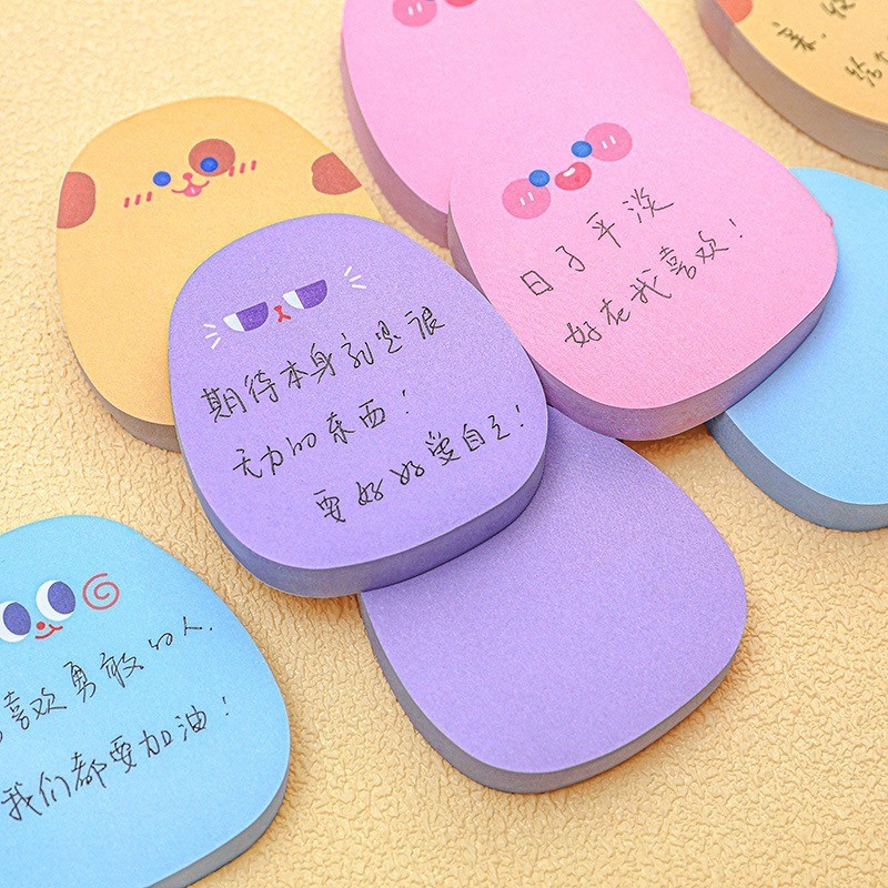 [Nổi bật] Giấy dán biểu tượng cảm xúc - Văn phòng phẩm dành cho học sinh - Hoạt hình, Dễ thương, Có thể xé được, Tự dính, Nhiều màu sắc, Ins - Nhãn dán chỉ mục - Miếng ghi nhớ - Giấy dính - Đồ dùng văn phòng trường học