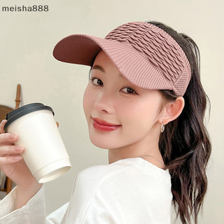 Meisha888 Mùa Hè Chống Tia UV Mũ Chống Nắng Nữ Rỗng Mũ Du Lịch Đi Biển Thể Thao Ngoài Trời Tấm Che Dệt Kim Mũ Bóng Chày