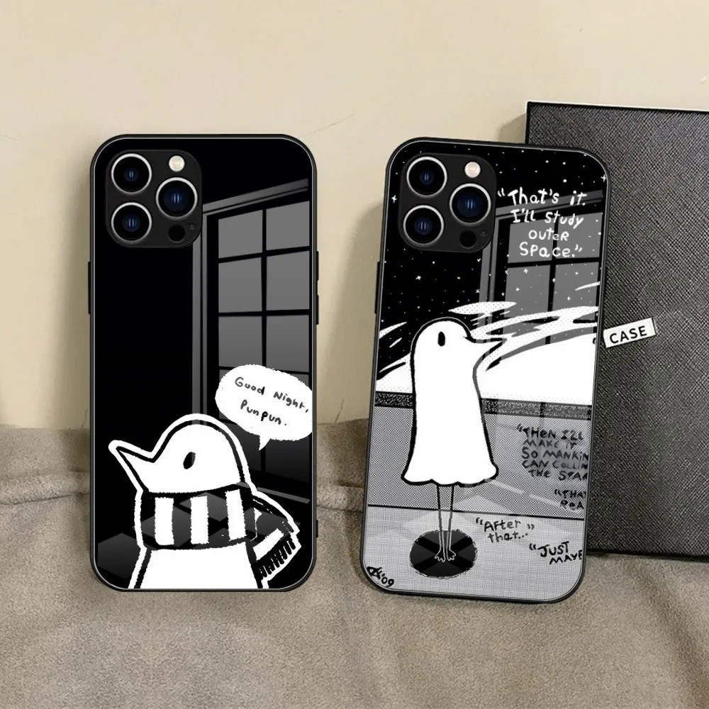 Ốp Điện Thoại BK-1 Oyasumi Punpun Cho iPhone 17,15 Pro Max14 Pro 12 11 13 Mini X XR XS 8 7 Plus SE Ốp Lưng Kính Cường Lực 0809