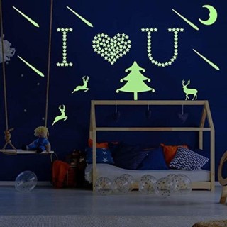 MARBLEM 100 Cái / bộ Decal Dạ Quang, Nhãn Dán Tường Dạ Quang Ngôi Sao Nhiều Màu Sắc DIY, Thời Trang Phát Sáng Trong Bóng Tối Trang Trí Mầm Non Dán Nghệ Thuật Treo Tường Trẻ Em Trang Trí Phòng Bé