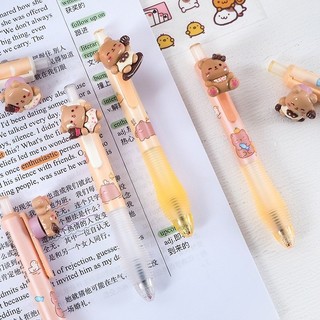 [Mực Đen] Bút Bi Capybara 3D Mực Gel Ngòi 0,5mm Mực Đen, Bút Bi Mực Gel, Bút Bi Văn Phòng